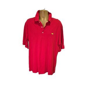 Masters Collection Mens XL Red Golf Polo Shirt Mercerized Pima Cotton Sporty